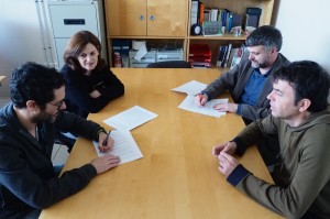 Signatura conveni Fundació Bit Aula Balear