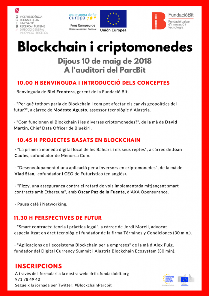 Jornada BlockChain i Criptomonedes 10.05 Parc Bit Palma de Mallorca (1)