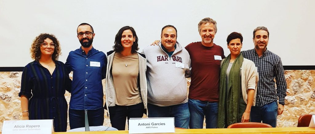 Mesa redonda 1er encuentro de Meet-ups Tech de Mallorca- Parc Bit 25.05.2019